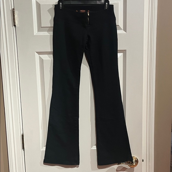 body board line Pants - Elegant Black Flare Pants